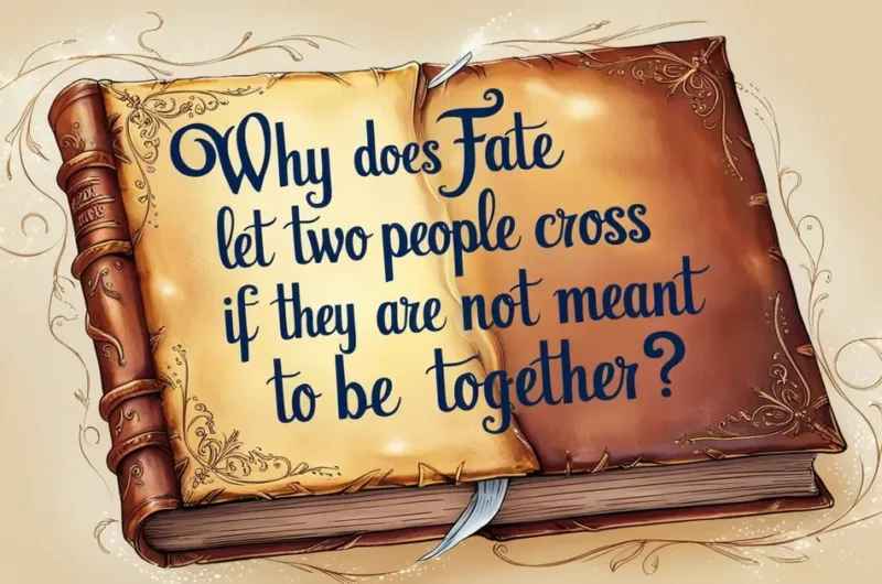 Why Does Fate Let Two People Cross Paths if They Are Not Meant to Be Together